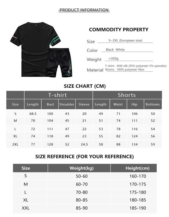 Men Casual 2 Piece Tracksuit Short Sleeve Top and Shorts Running Jogging Athletic Sports Set