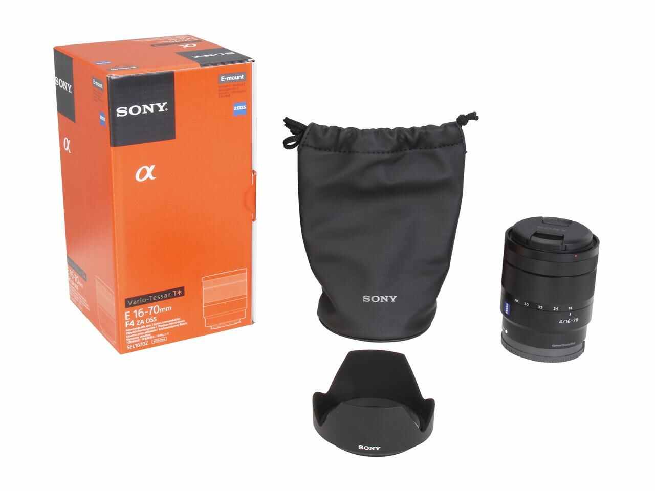 SONY SEL1670Z Compact ILC Lenses Vario-Tessar T E 16-70mm F4 ZA OSS Lens Black